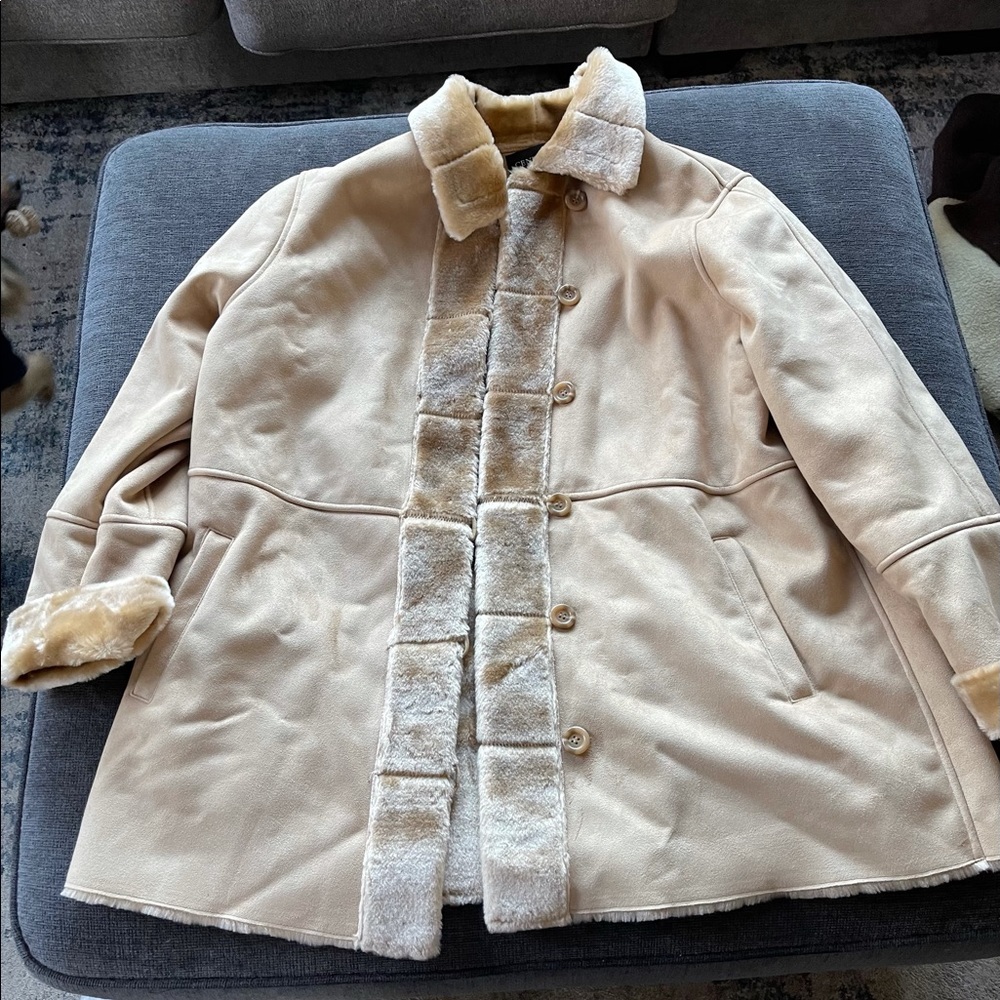 Faux Shearling Coat